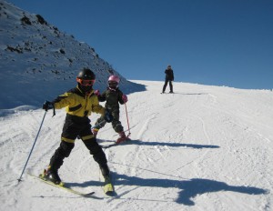 Skiing at Hautacam