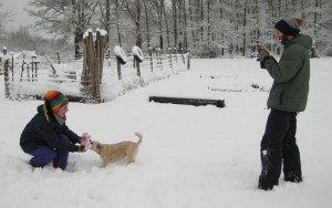 Mark, Ellen and Wolfie