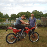 Tana's first motorbike